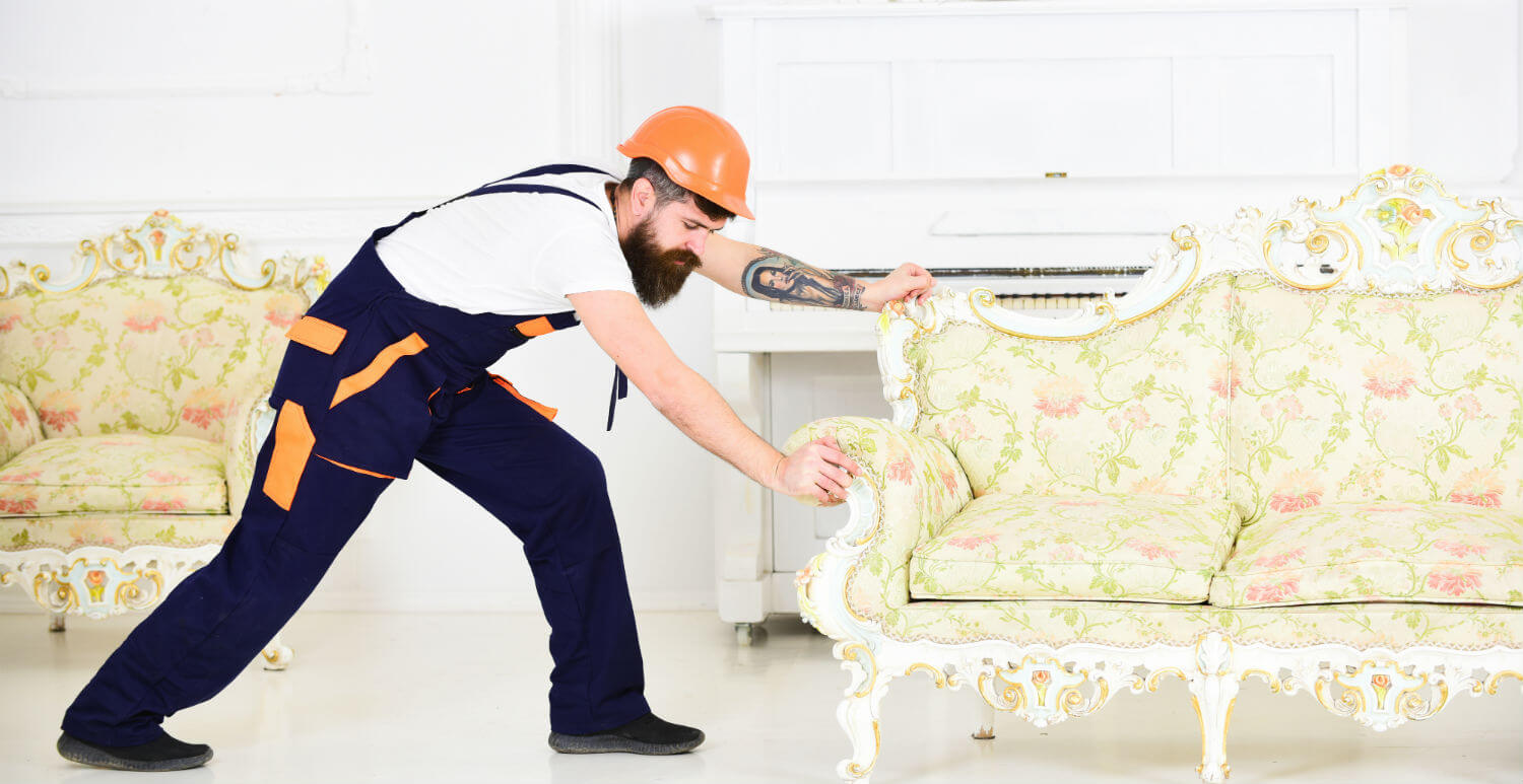 move heavy furniture up stairs by yourself