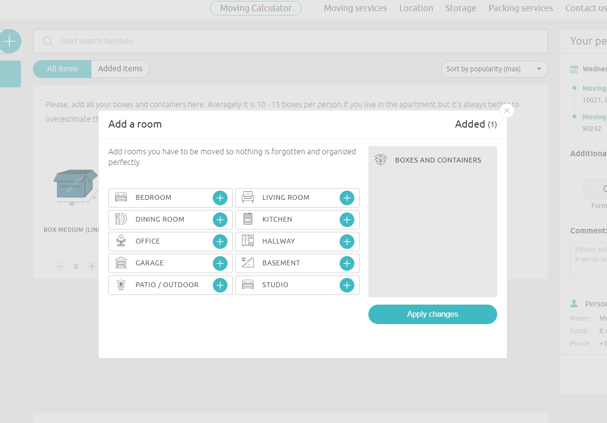 moving cost estimator